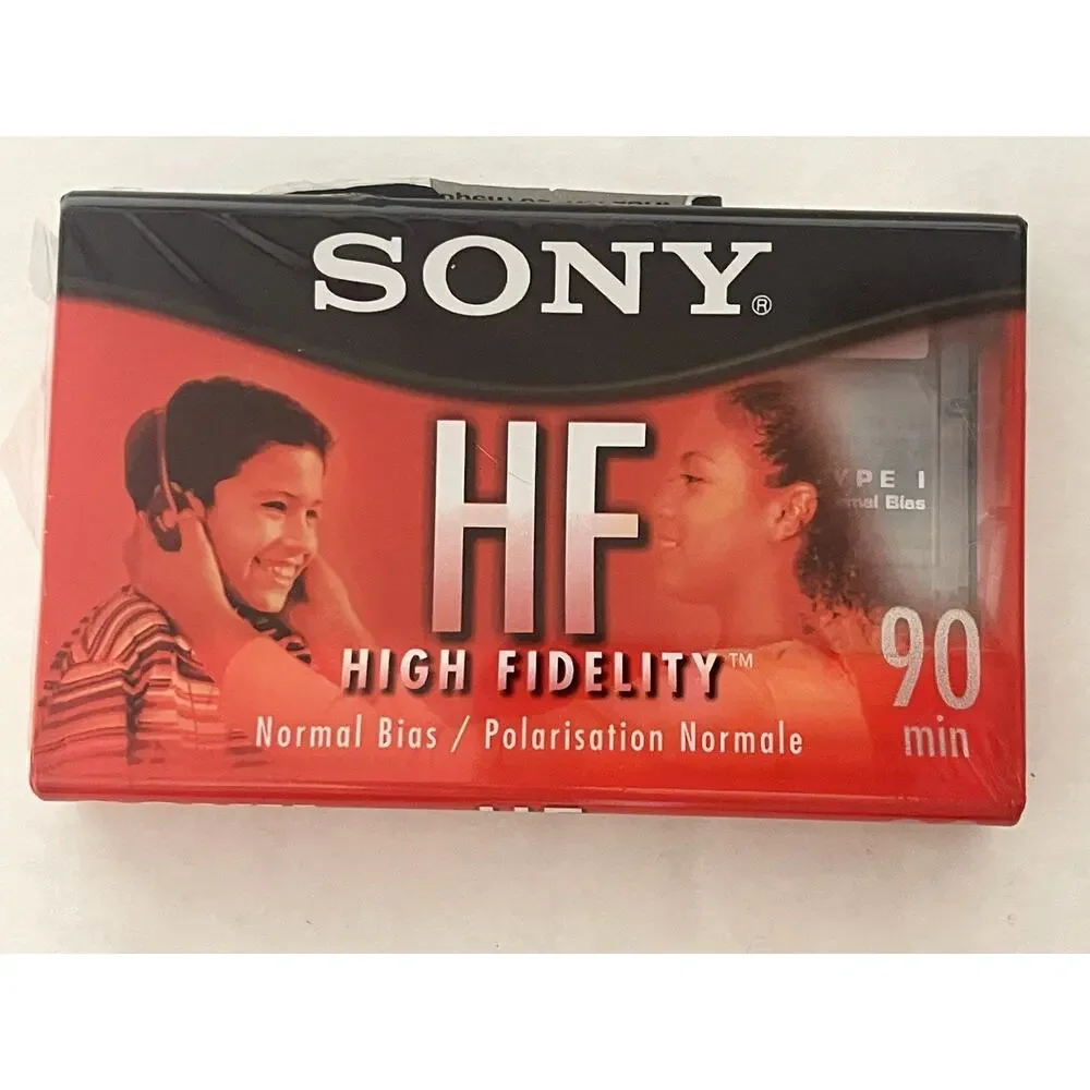 3 Sony Cassette Tapes- HF C-90HFL 90 Minute Blank High Fidelity NEW SEALED